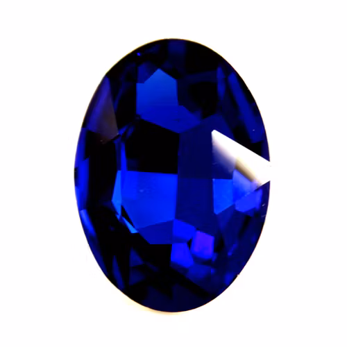 Cobalt Kinesisk Strass Oval 14x10mm 3st