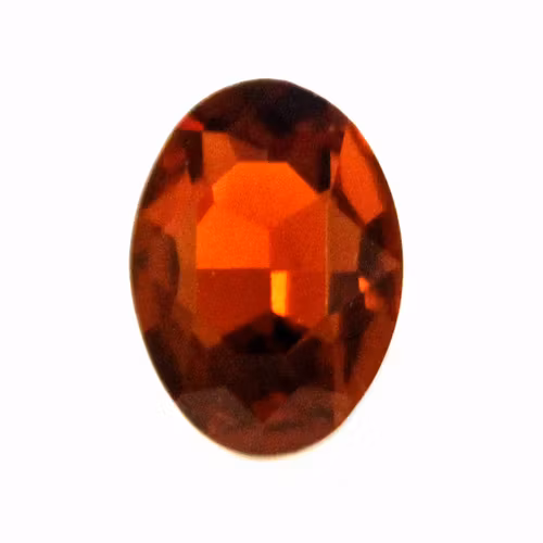 Dark Topaz Kinesisk Strass Oval 14x10mm 3st