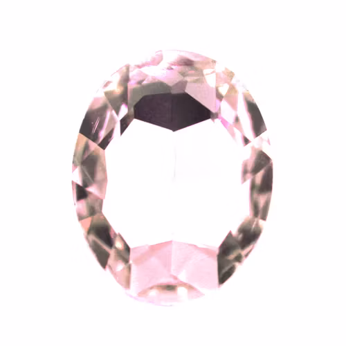 Pink Kinesisk Strass Oval 25x18mm 1st