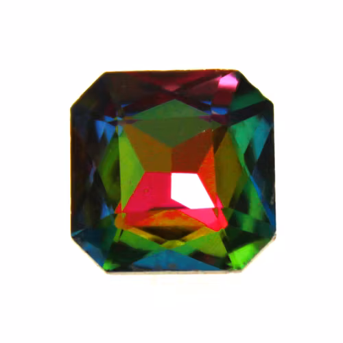 Rainbow Kinesisk Strass Kvadrat 13x13mm 2st