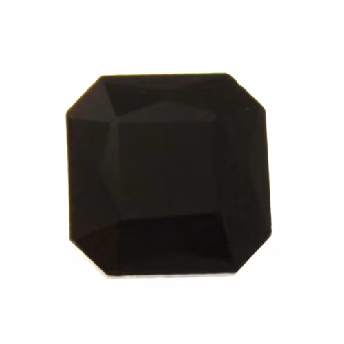 Jet Kinesisk Strass Kvadrat 13x13mm 2st