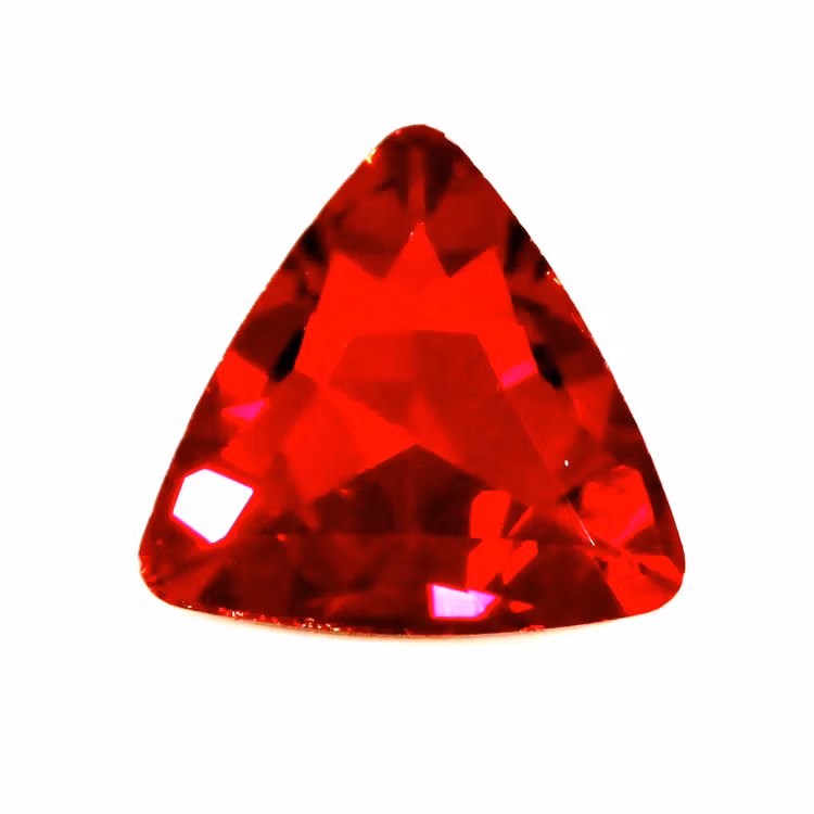 Ruby Kinesisk Strass Triangel 18mm 2st