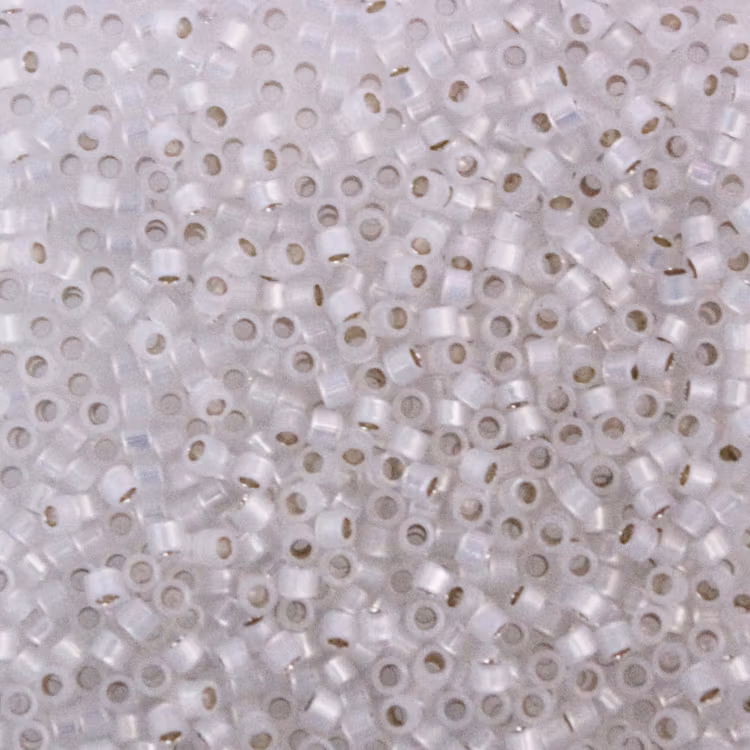 Gilt Lined White Opal DB-0221 Delica 11/0 5g