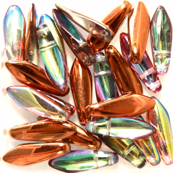 Crystal Copper Rainbow 2-hole Dagger 16st