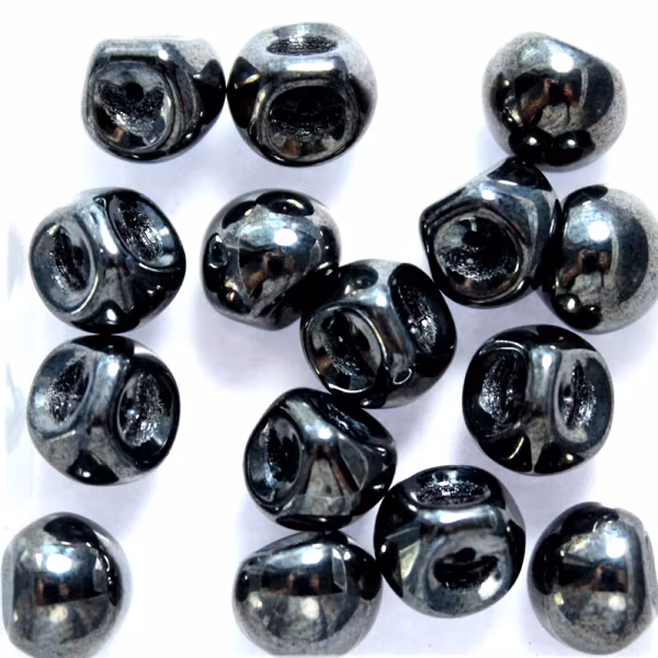 Hematite Mushroom 9x8mm 15st