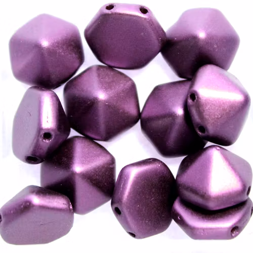 Alabaster Pastel Bordeaux Pyramid Hex 12st