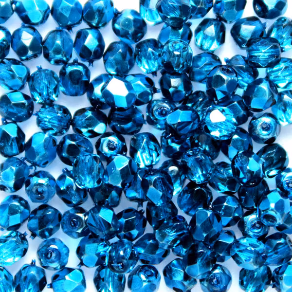 Aqua Metallic Ice Fire Polish 4mm 100st