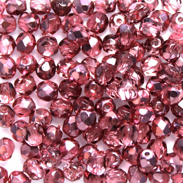 Pink Metallic Ice Fire Polish 4mm 100st