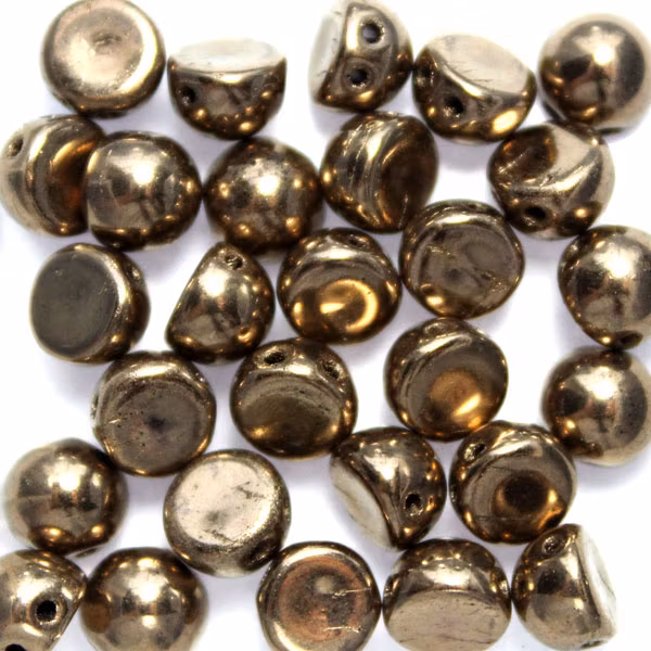 Jet Gold CzechMates Cabochon 10g