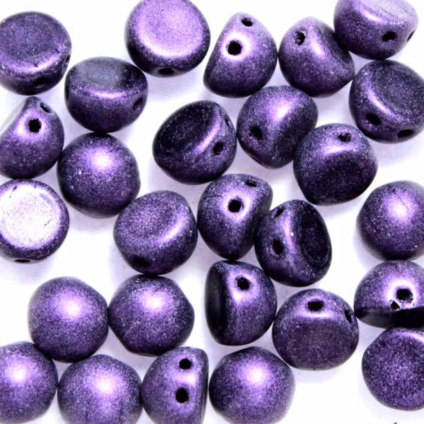 Metallic Suede Purple CzechMates Cabochon 10g
