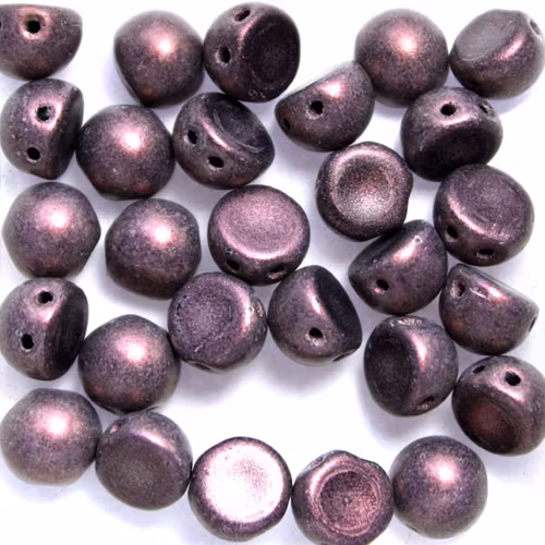 Metallic Suede Pink CzechMates Cabochon 10g