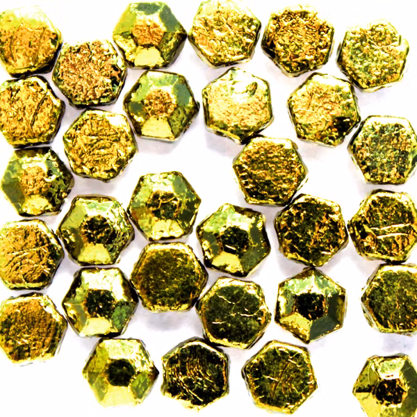 Crystal Amber Honeycomb Jewel 30st