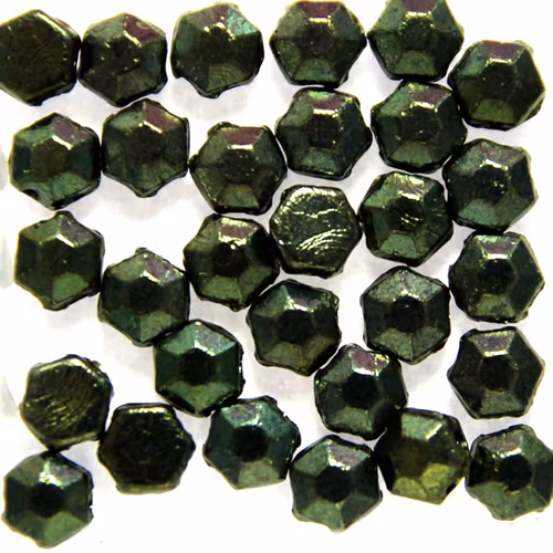 Jet Green Luster Honeycomb Jewel 30st