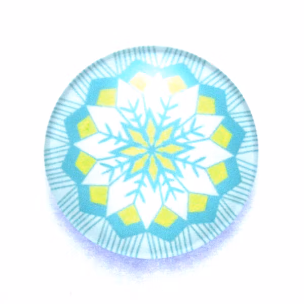 Snöflinga 3 Cabochon 25mm 1st