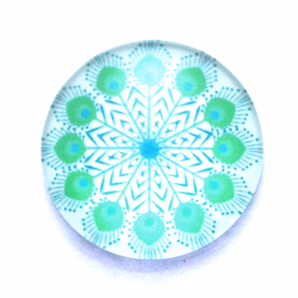 Snöflinga 4 Cabochon 25mm 1st