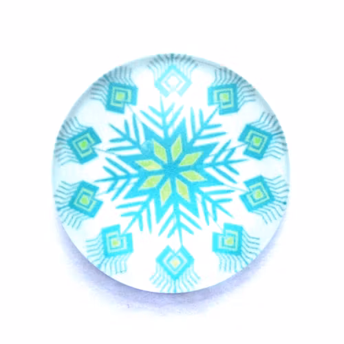 Snöflinga 5 Cabochon 25mm 1st