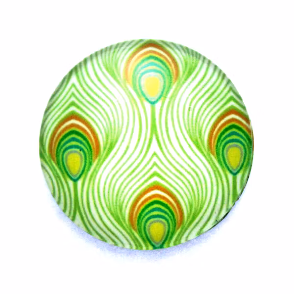 Fjädrar 7 Cabochon 25mm 1st