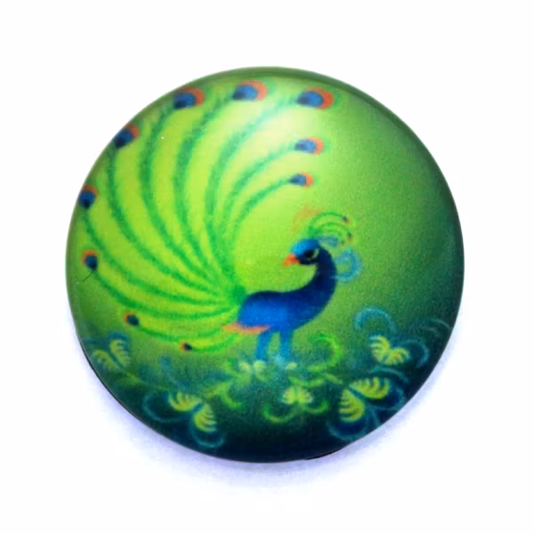 Fjädrar 24 Cabochon 25mm 1st