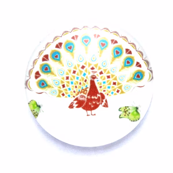 Fjädrar 33 Cabochon 25mm 1st