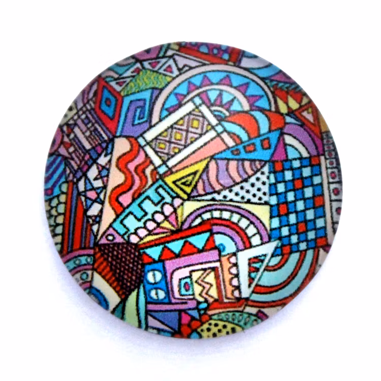 Geometriska Former 3 Cabochon 25mm 1st