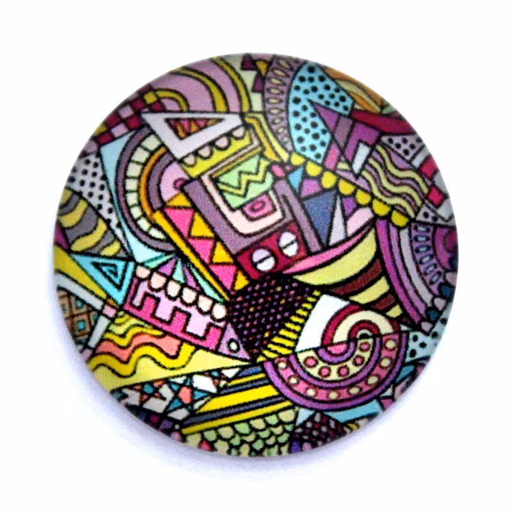 Geometriska Former 5 Cabochon 25mm 1st