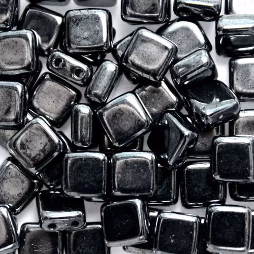 Jet Hematite Tile 50st
