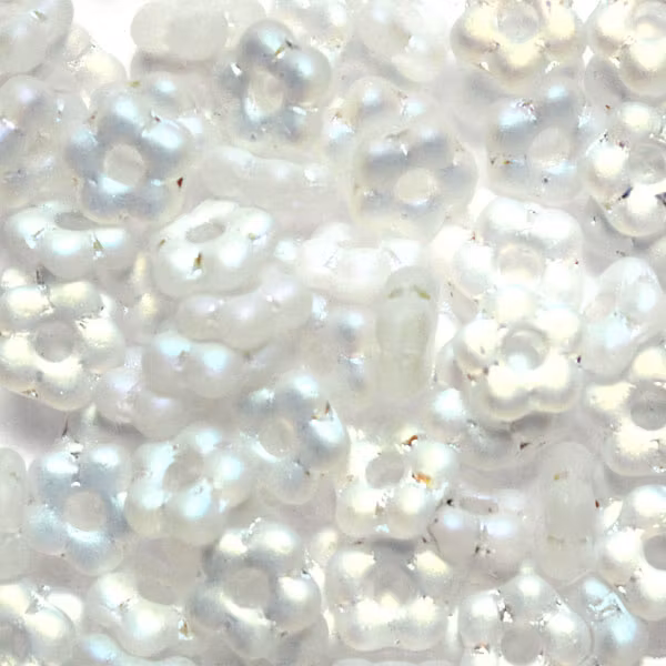 Crystal Full AB Matted Flower Bead 5g