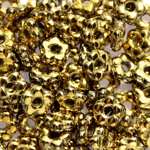 Jet Amber Full Flower Bead 5g