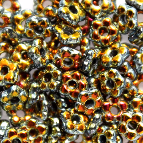 Jet Full Marea Flower Bead 5g