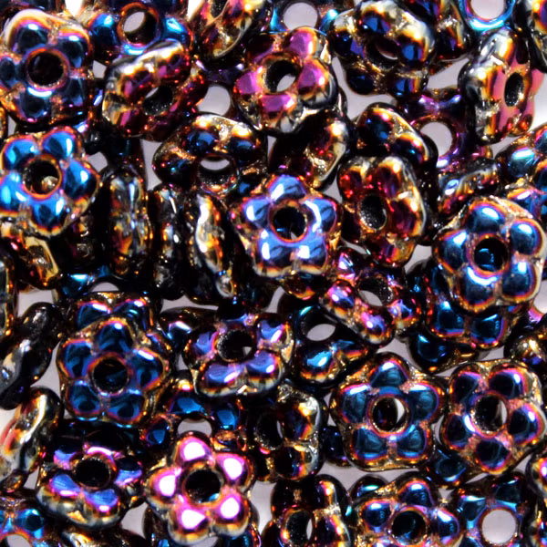 Jet Sliperit Full Flower Bead 5g