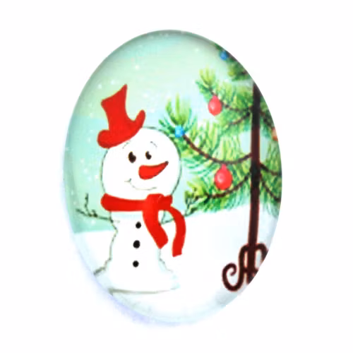 Julmotiv 62 Cabochon 40x30mm 1st