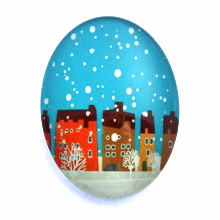 Julmotiv 64 Cabochon 40x30mm 1st