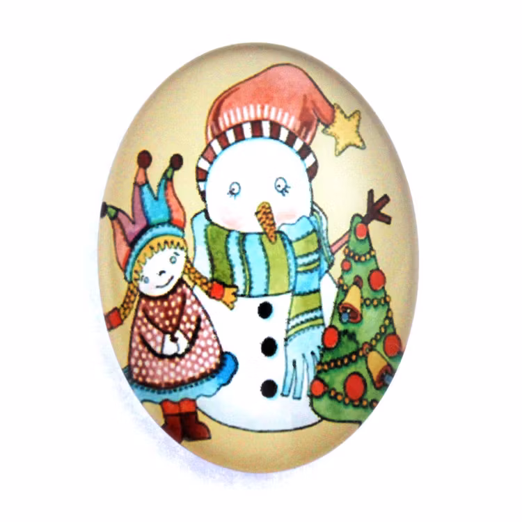 Julmotiv 65 Cabochon 40x30mm 1st