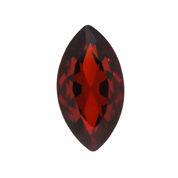 Dark Topaz Kinesisk Strass Navette 32x17mm 1st