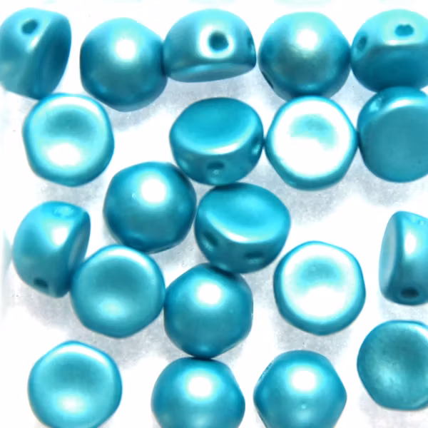 Alabaster Pastel Aqua 2-hole Cabochon 20st