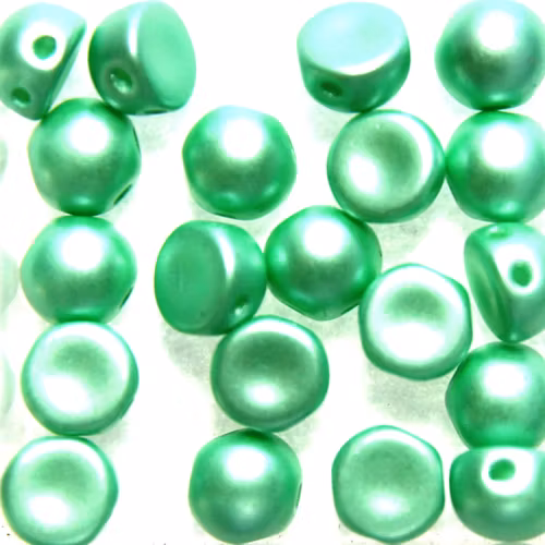Alabaster Pastel Light Green 2-hole Cabochon 20st