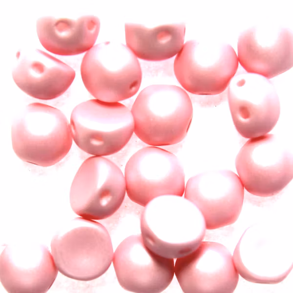 Alabaster Pastel Rose 2-hole Cabochon 20st