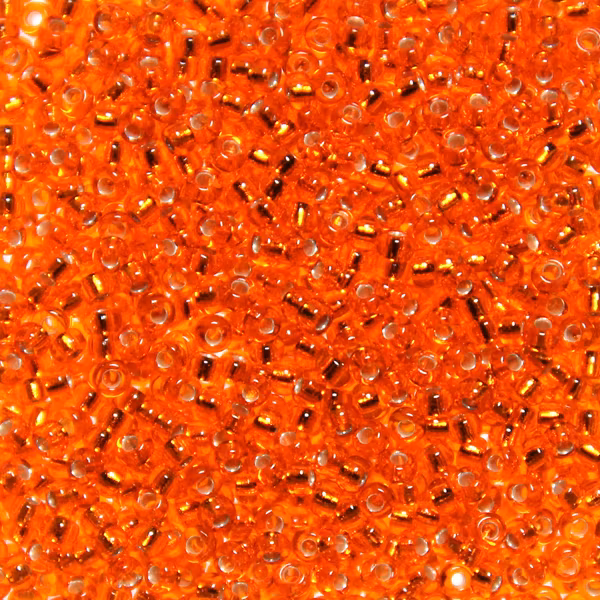 Silverlined Orange 11-0008 Miyuki Seedbeads 11/0 10g