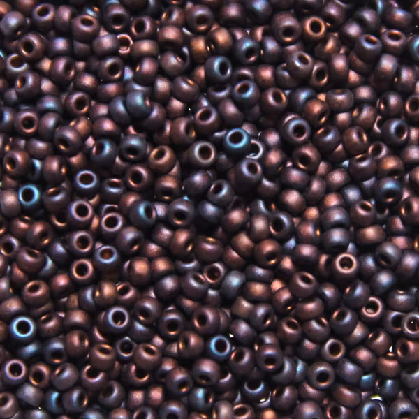 Matte Metallic Dark Raspberry Iris 11-2005 Miyuki Seedbeads 11/0 10g