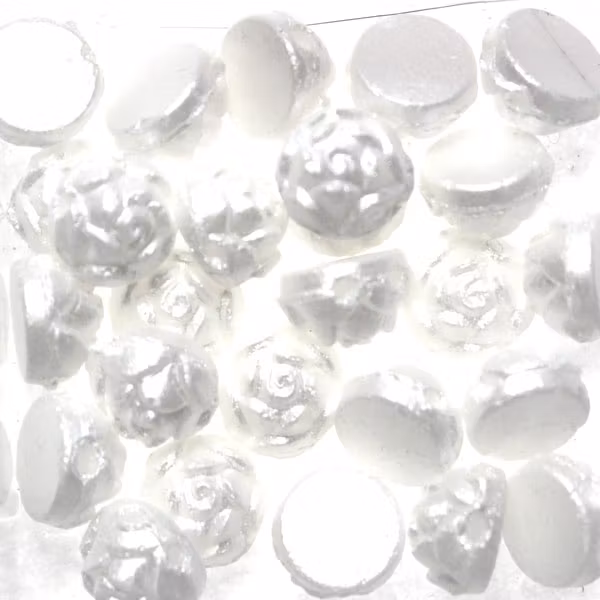 Alabaster Pastel White Rosetta 2-Hole 5g