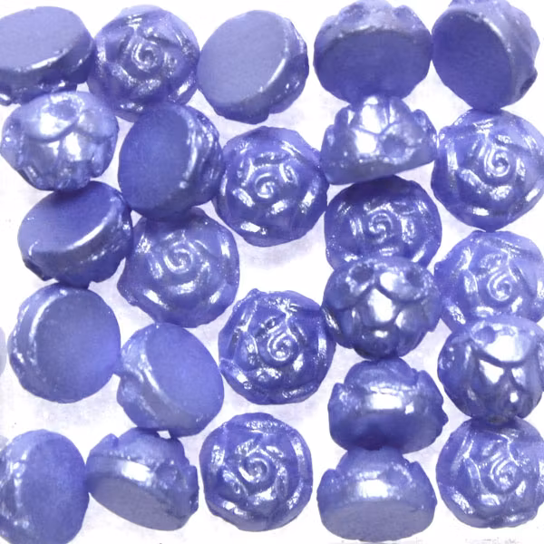 Alabaster Pastel Light Sapphire Rosetta 2-Hole 5g
