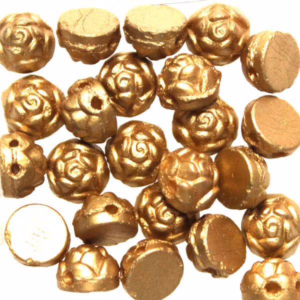 Metal Shine Gold Rosetta 2-Hole 5g