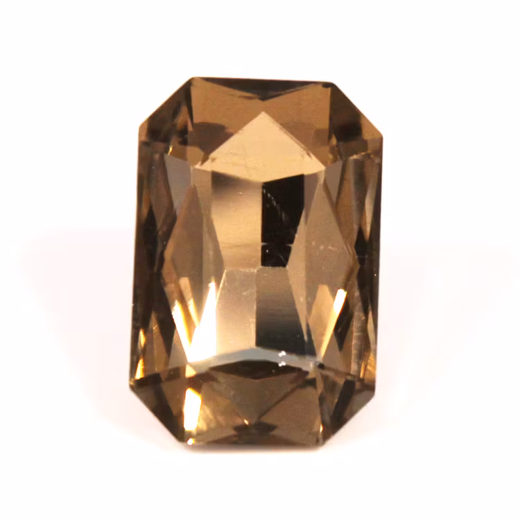Light Topaz Kinesisk Strass Rektangel 18x13mm 2st