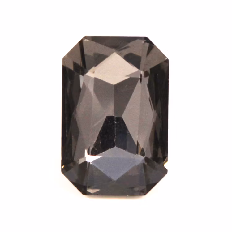 Black Diamond Kinesisk Strass Rektangel 18x13mm 2st