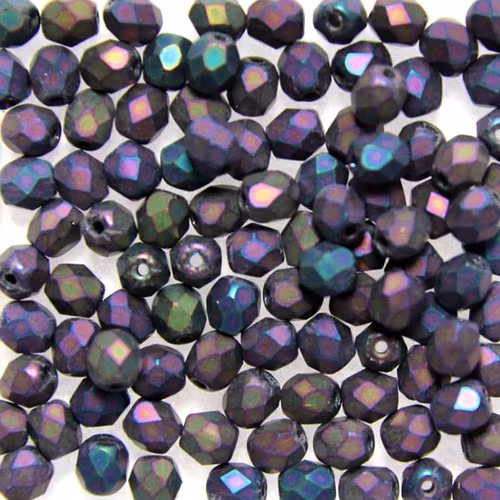 Matte Iris Purple Fire Polish 4mm 100st