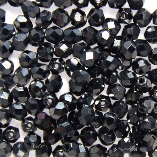 Hematite Fire Polish 4mm 100st
