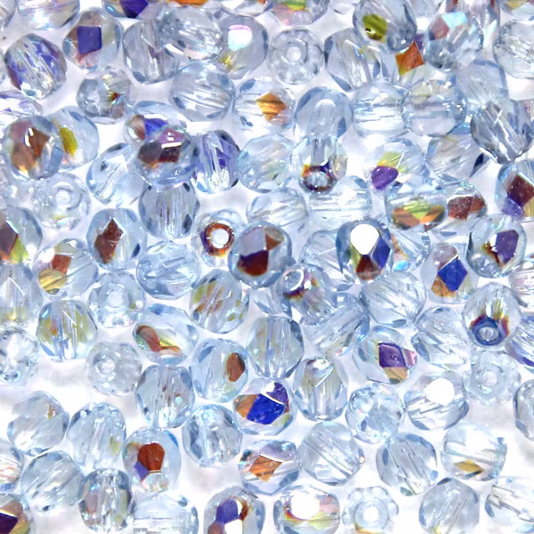 Light Sapphire AB Fire Polish 3mm 100st