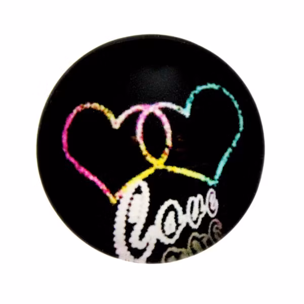 Hjärta 4 Cabochon 25mm 1st