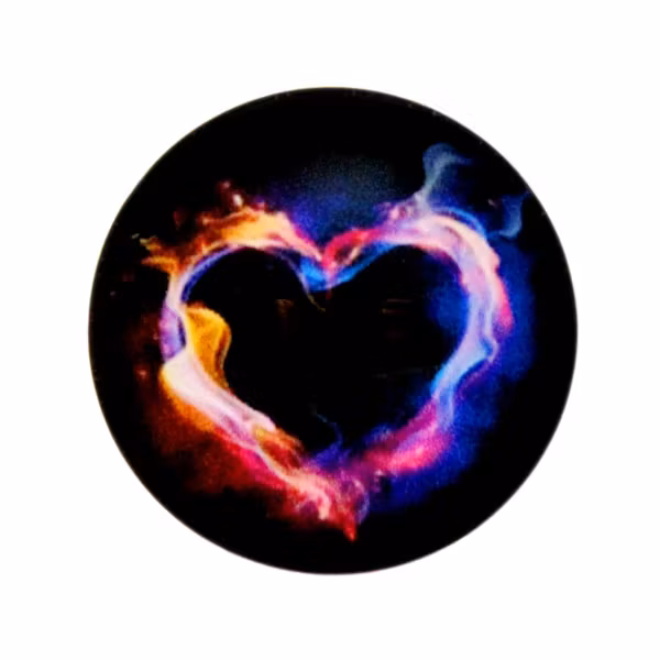 Hjärta 5 Cabochon 25mm 1st