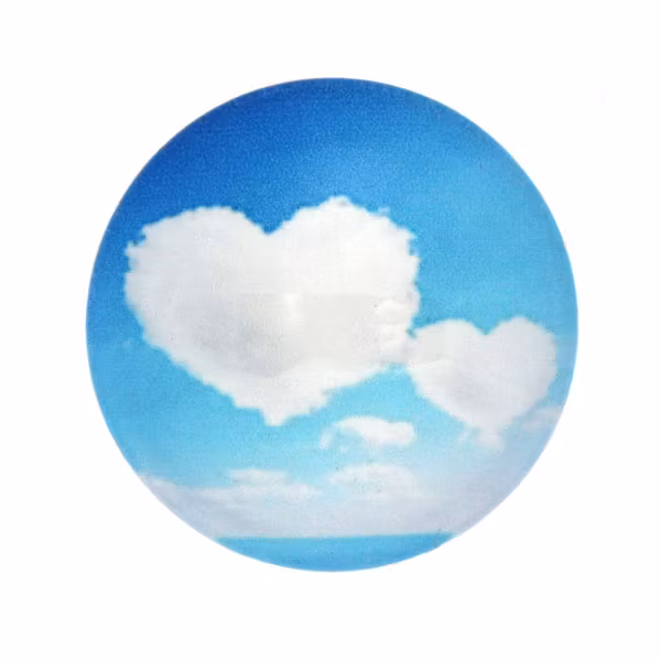 Hjärta 6 Cabochon 25mm 1st